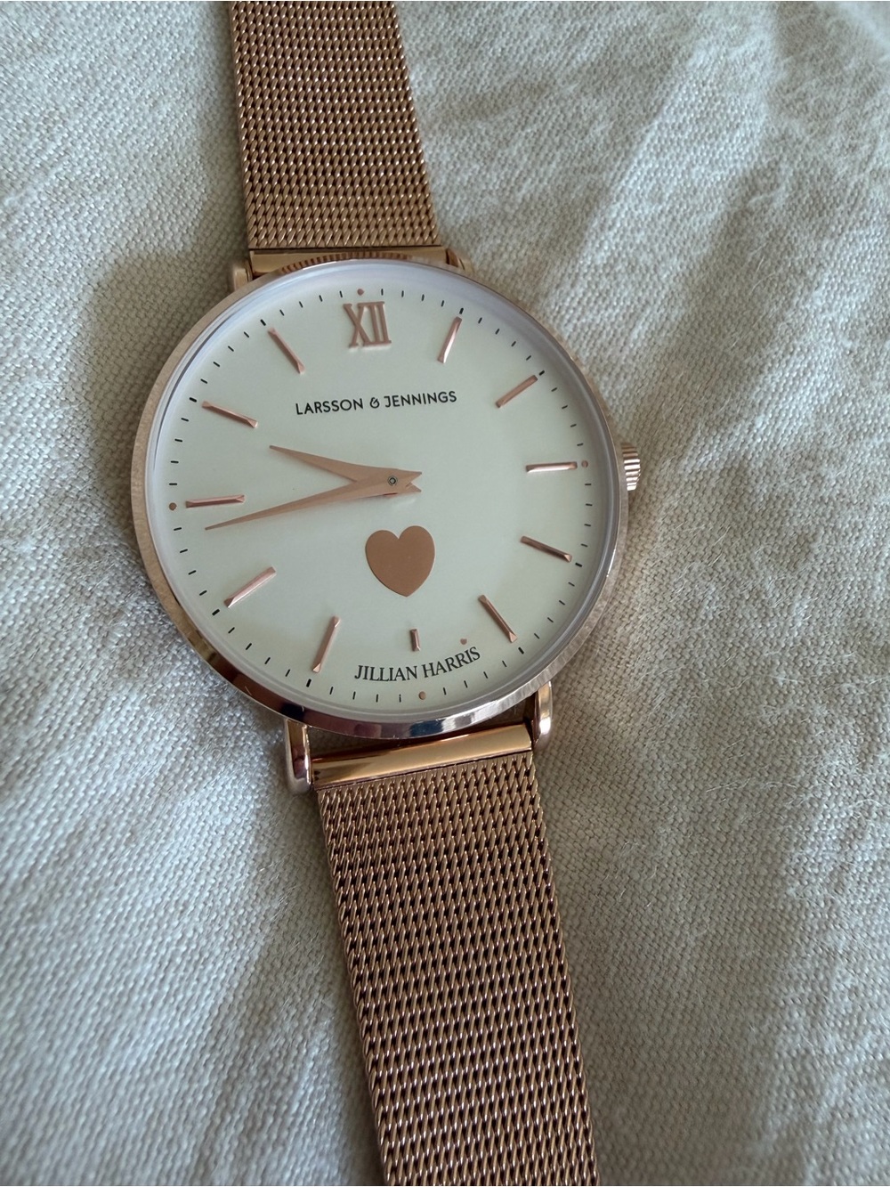 Larsson & Jennings X Jillian Harris Gold Mesh Strap Women's Watch in rose gold - Picture 3 of 9
